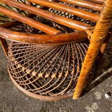 Emmanuelle rattan armchair