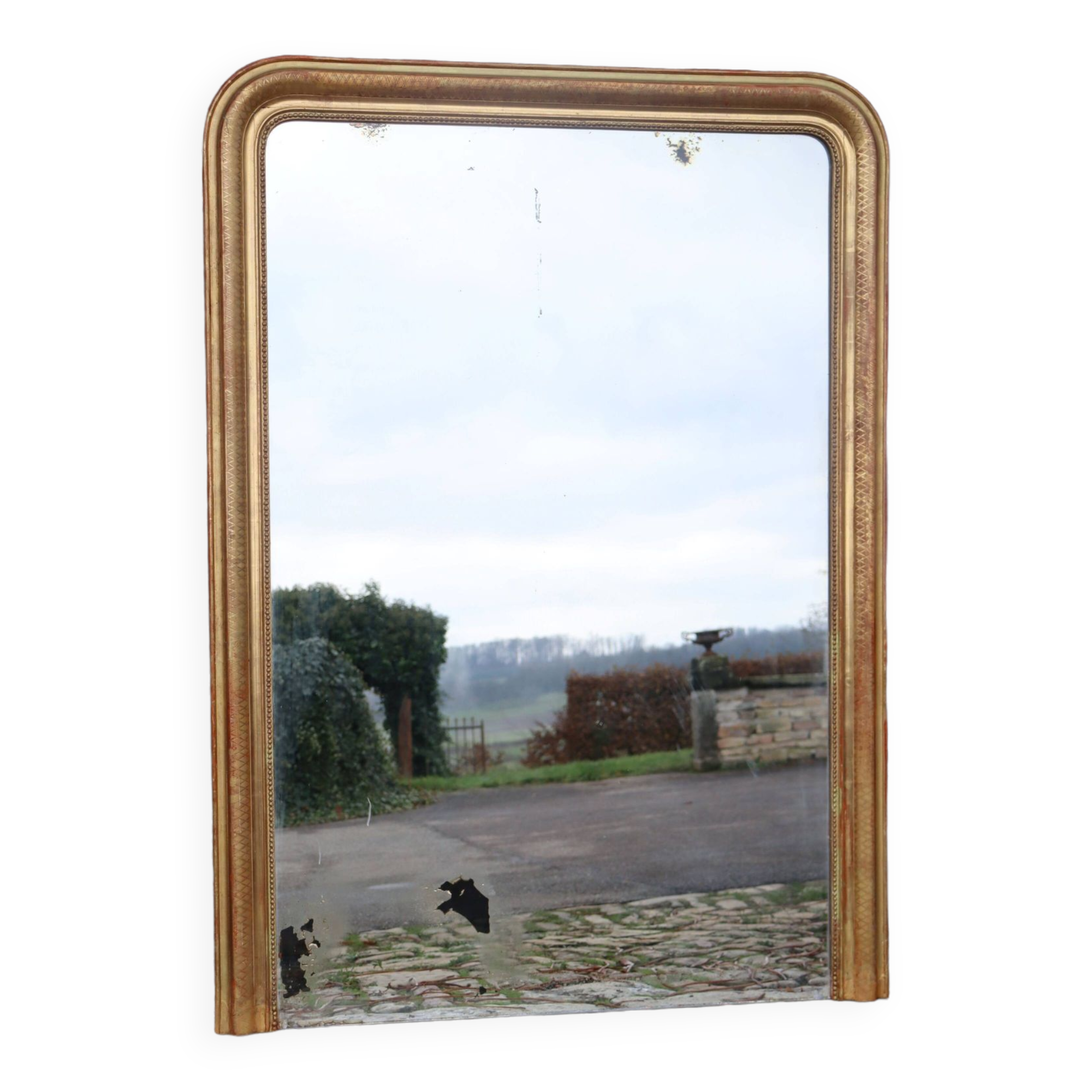 Grand miroir Louis Philippe Doré