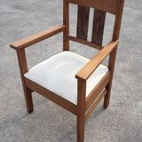Set of four Art Deco chairs oak Amsterdam School Design 30's