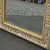 Pastel floral decoration mirror 100x80cm