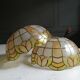 Pair of mother-of-pearl lampshades