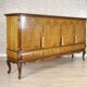 Cabinet de salon en noyer marqueté, années 1950