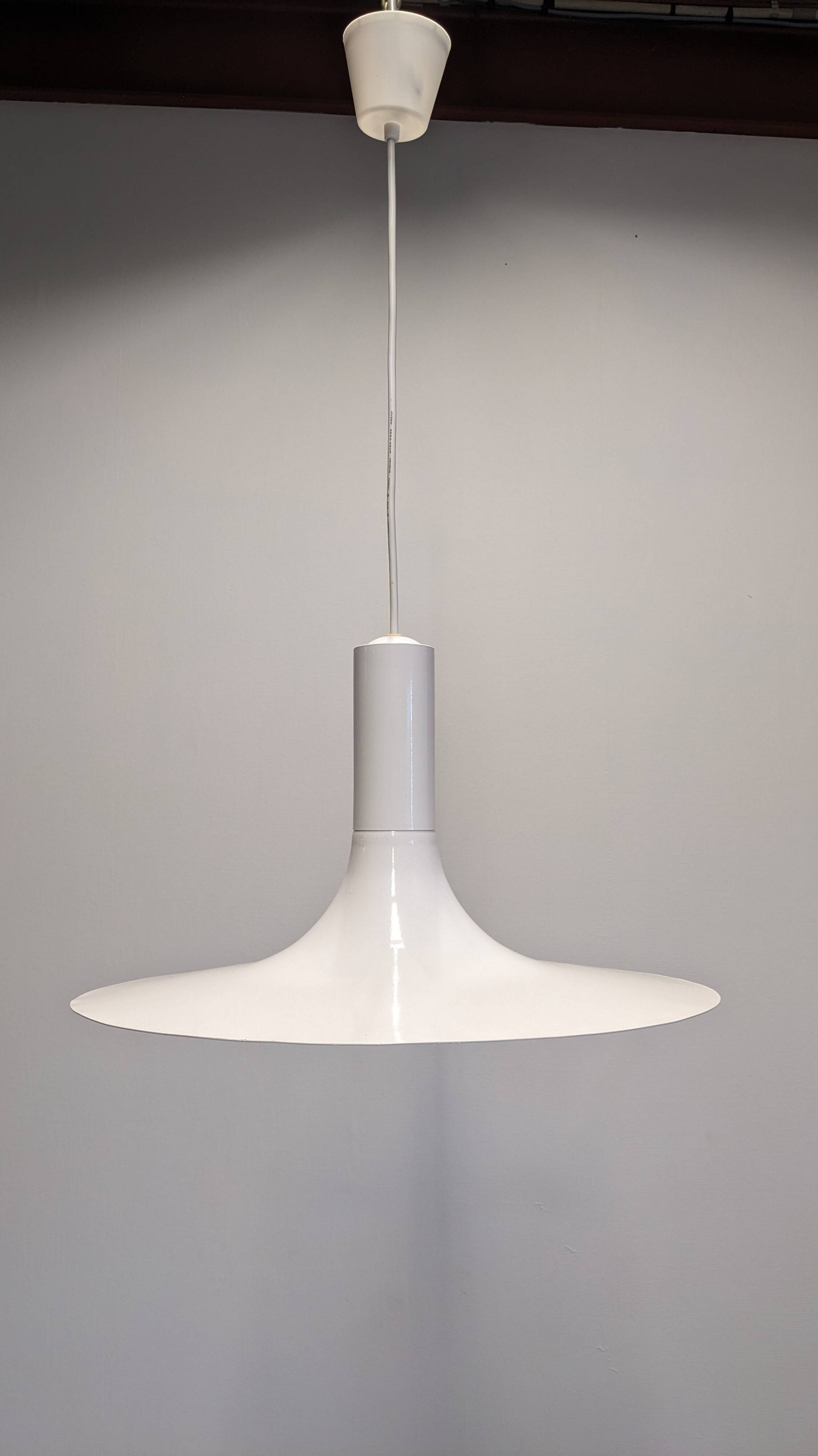 Pair of tulip pendants by Thorn Lighting, England circa 1970.