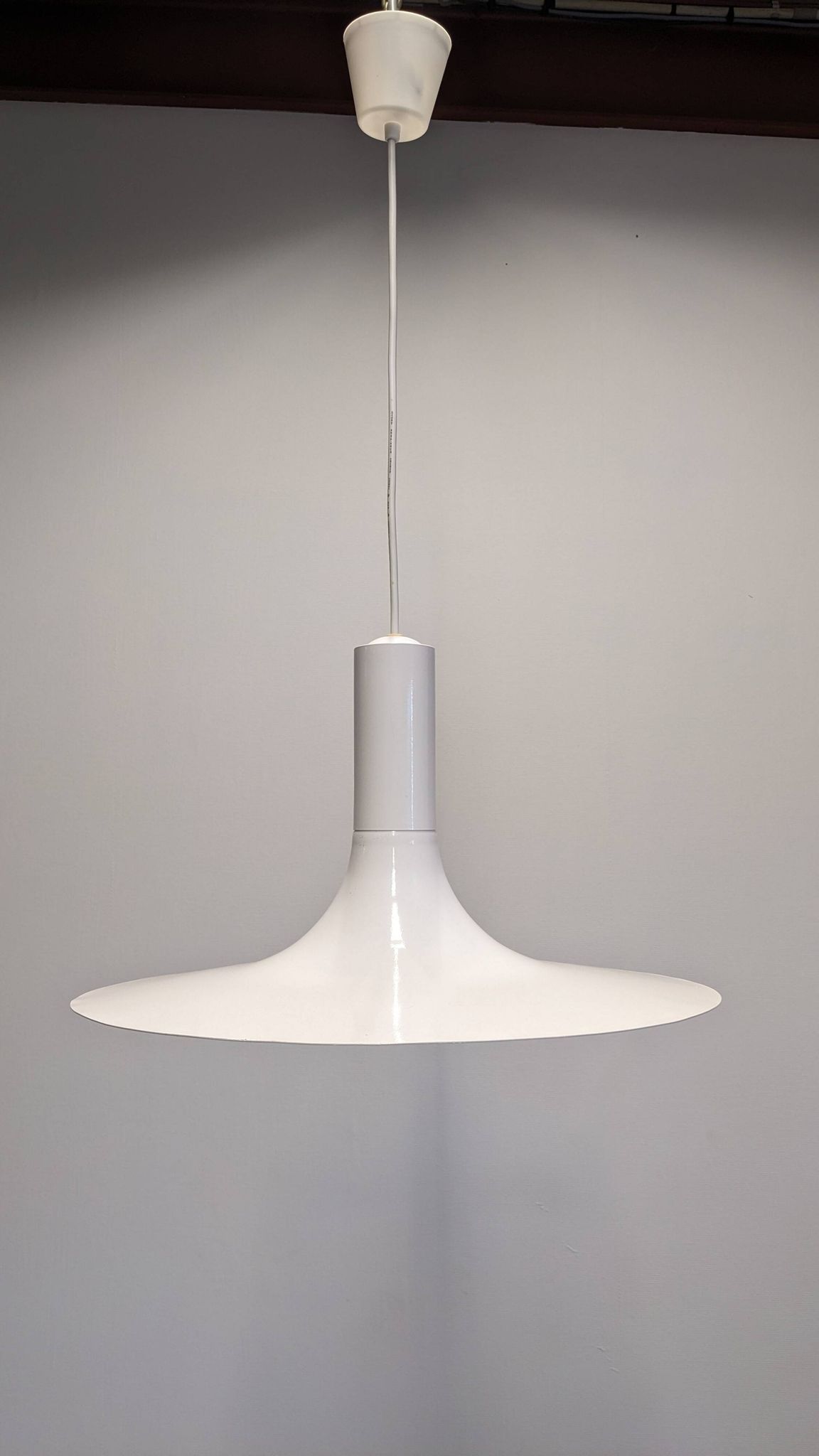 Pair of tulip pendants by Thorn Lighting, England circa 1970.
