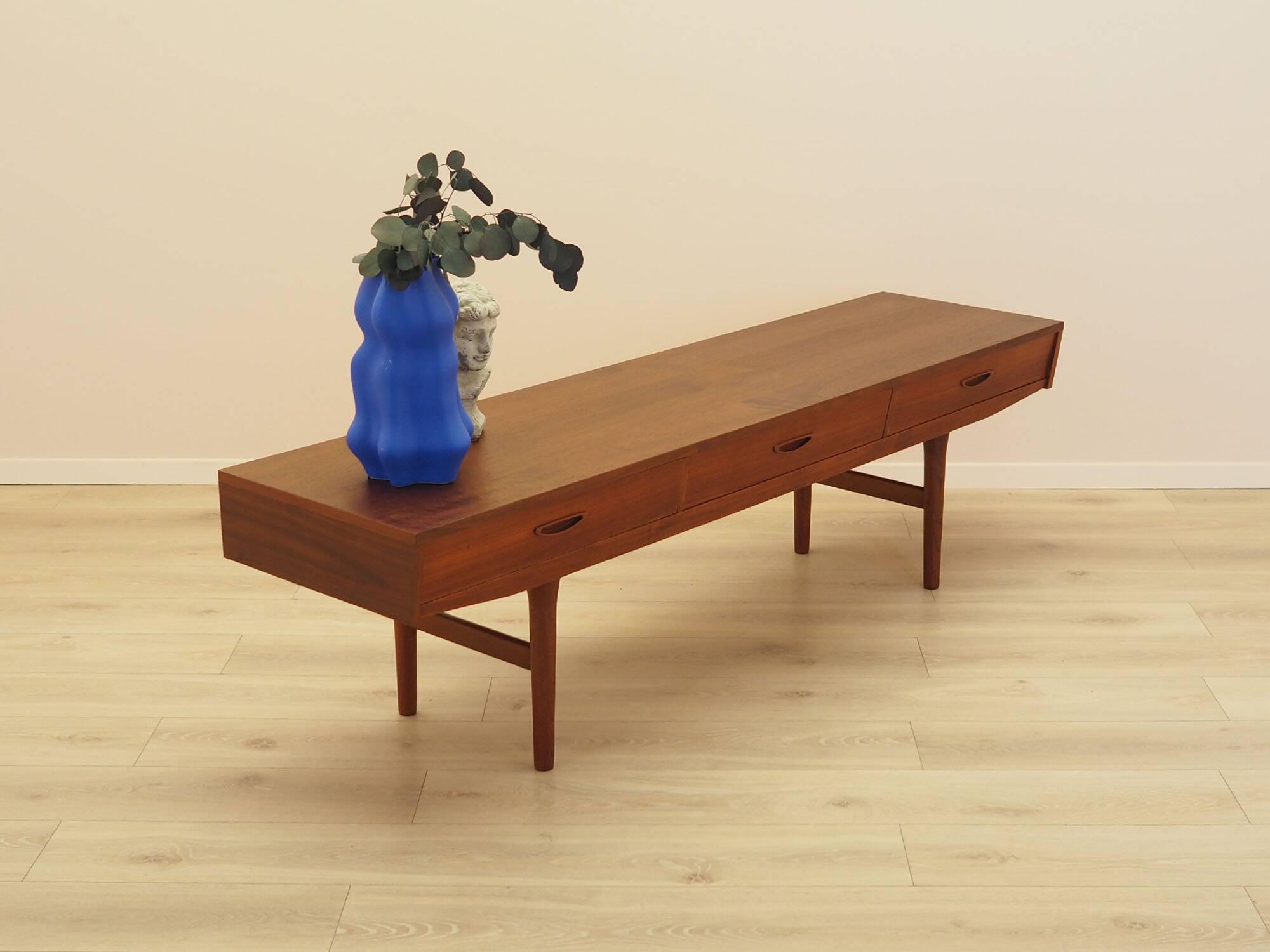 Teak lowboard, Danish design, 1960s, made in Denmark