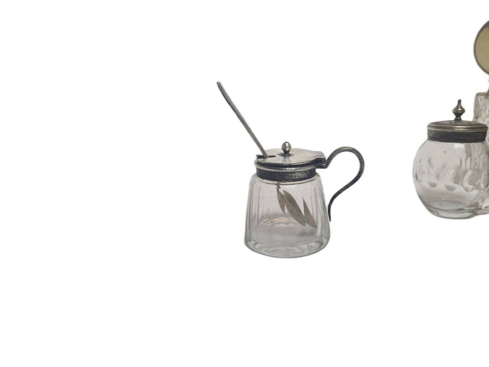 Art Deco salt holder, United Kingdom, 1930s, set of 2