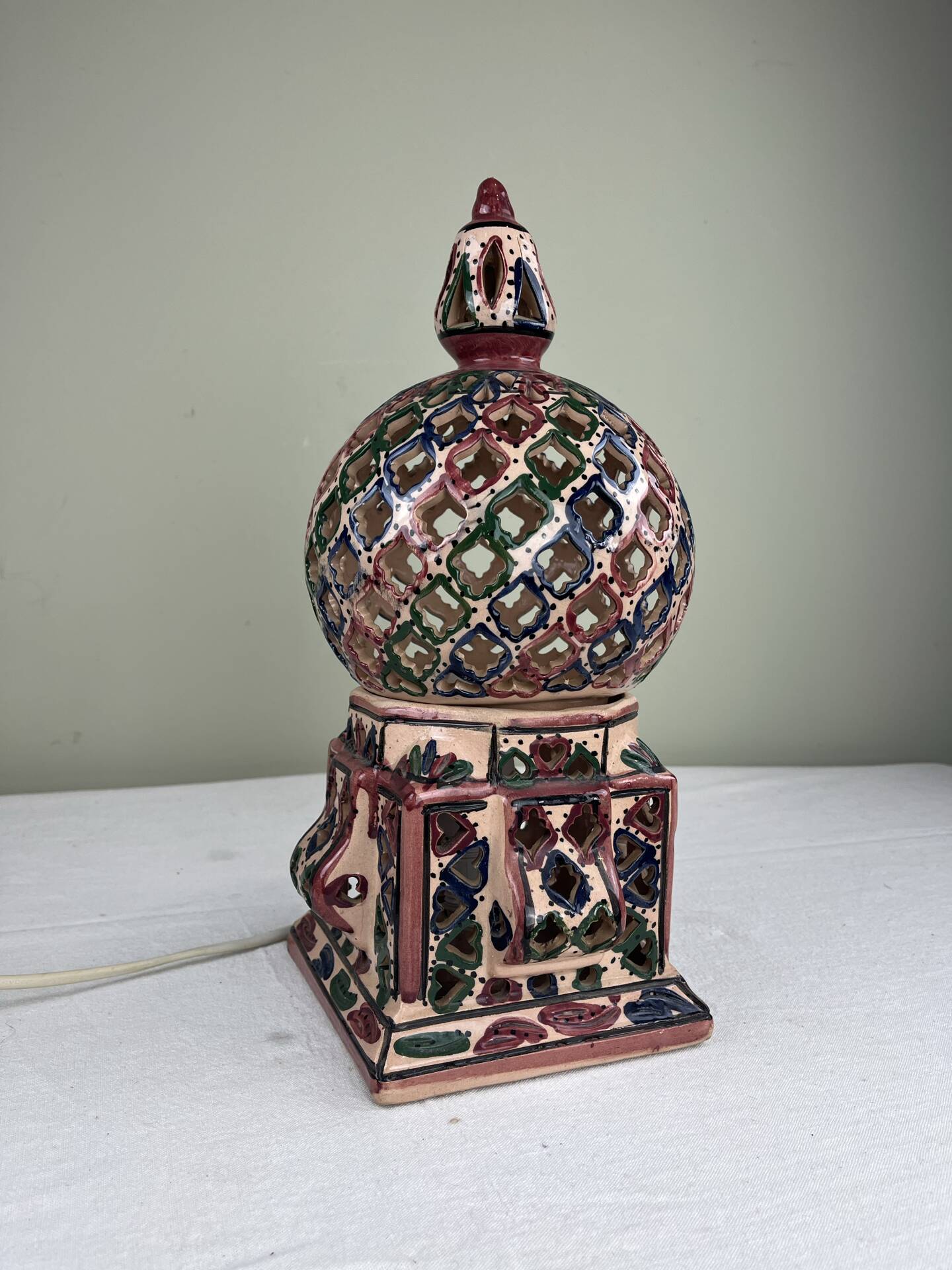Lampe artisanale ethnique