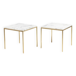 Paire bouts canapé - marbre