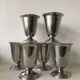 Set of 6 stainless steel bowls