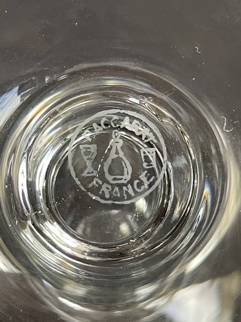 6 verres à eau baccarat service casino