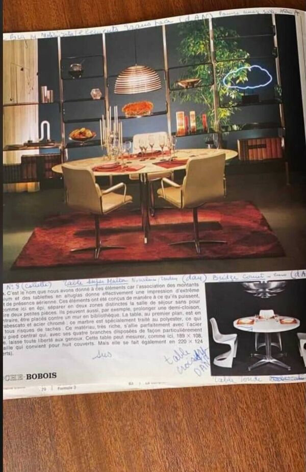 Table Super Malta en marbre de Calacatta, Roche Bobois, 1980s