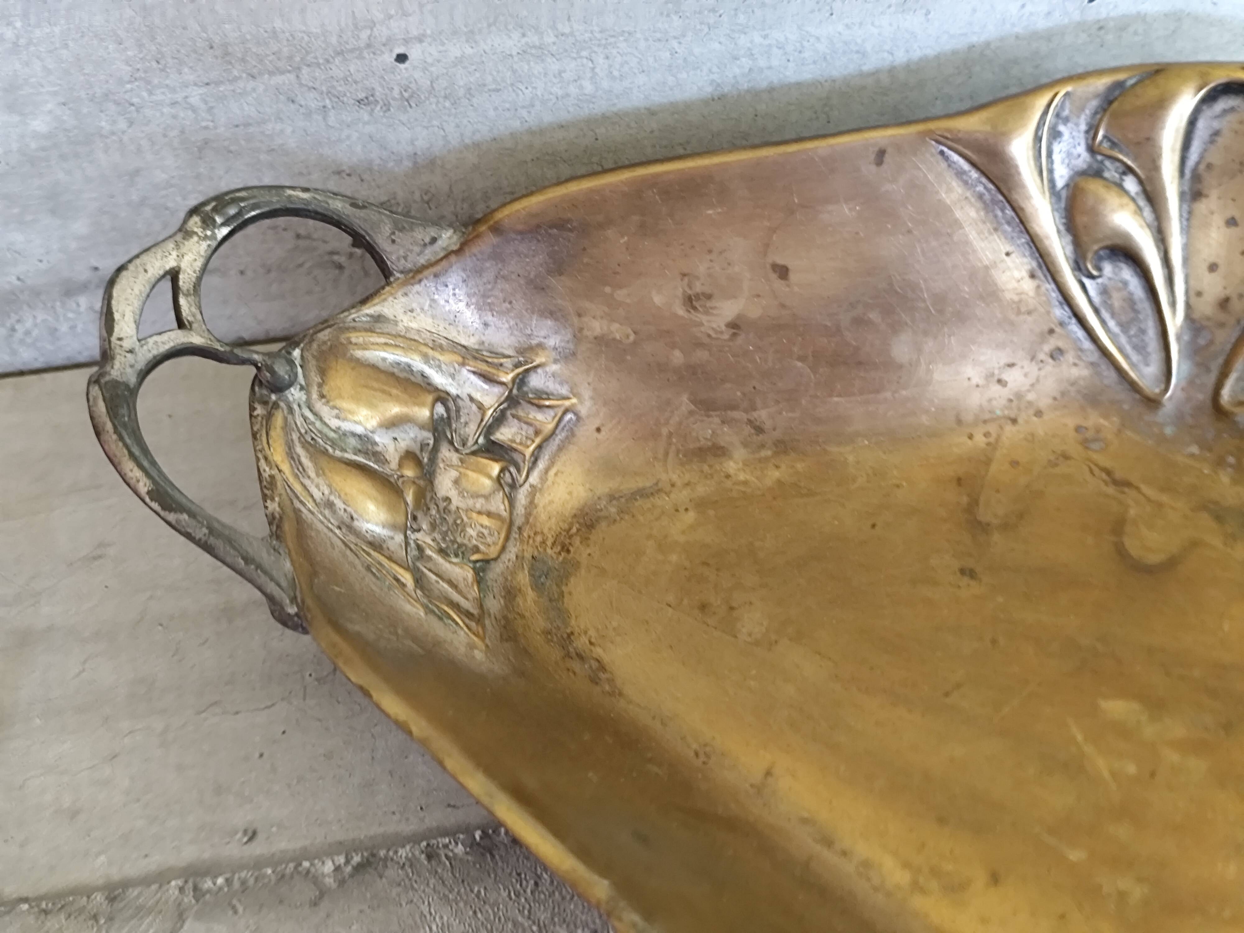 Art Nouveau bread basket