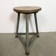 Grey Industrial Workshop Stool, 1960s