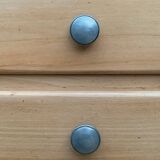 Armoire parisienne asymétrique bois brut 1950