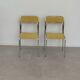 Pair of vintage Bauhaus chrome metal chairs