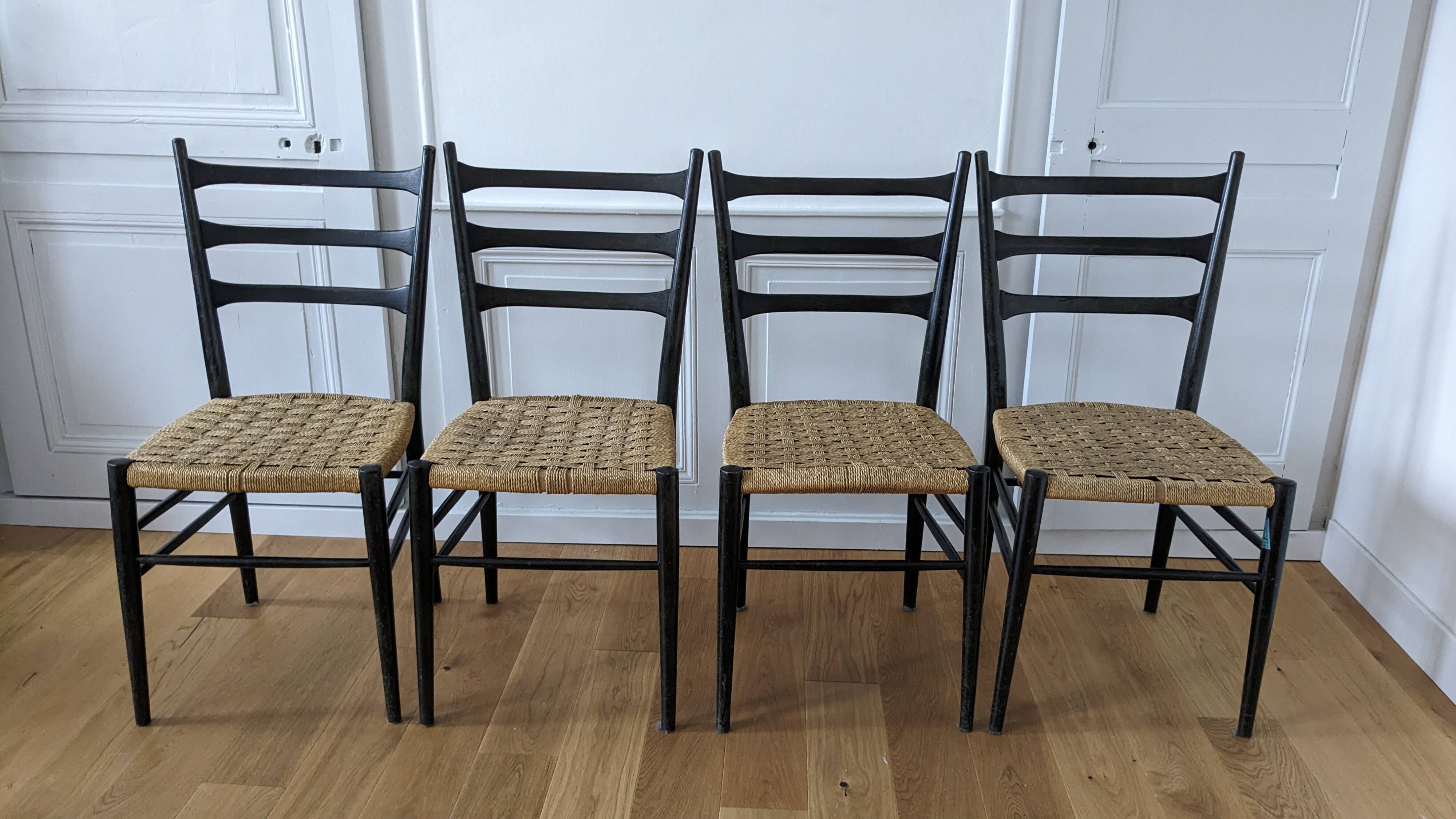 Set of 4 Gessef Consorzio chairs