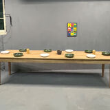 Farmhouse table with spindle legs (300 cm x 90 cm)