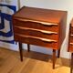 Paire de chevets scandinaves vintage