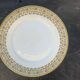 6 plates in limoges porcelain pattern old floral frieze
