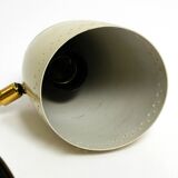 Pair of beautiful German Mid Century Modern brass table lamps with metal sh