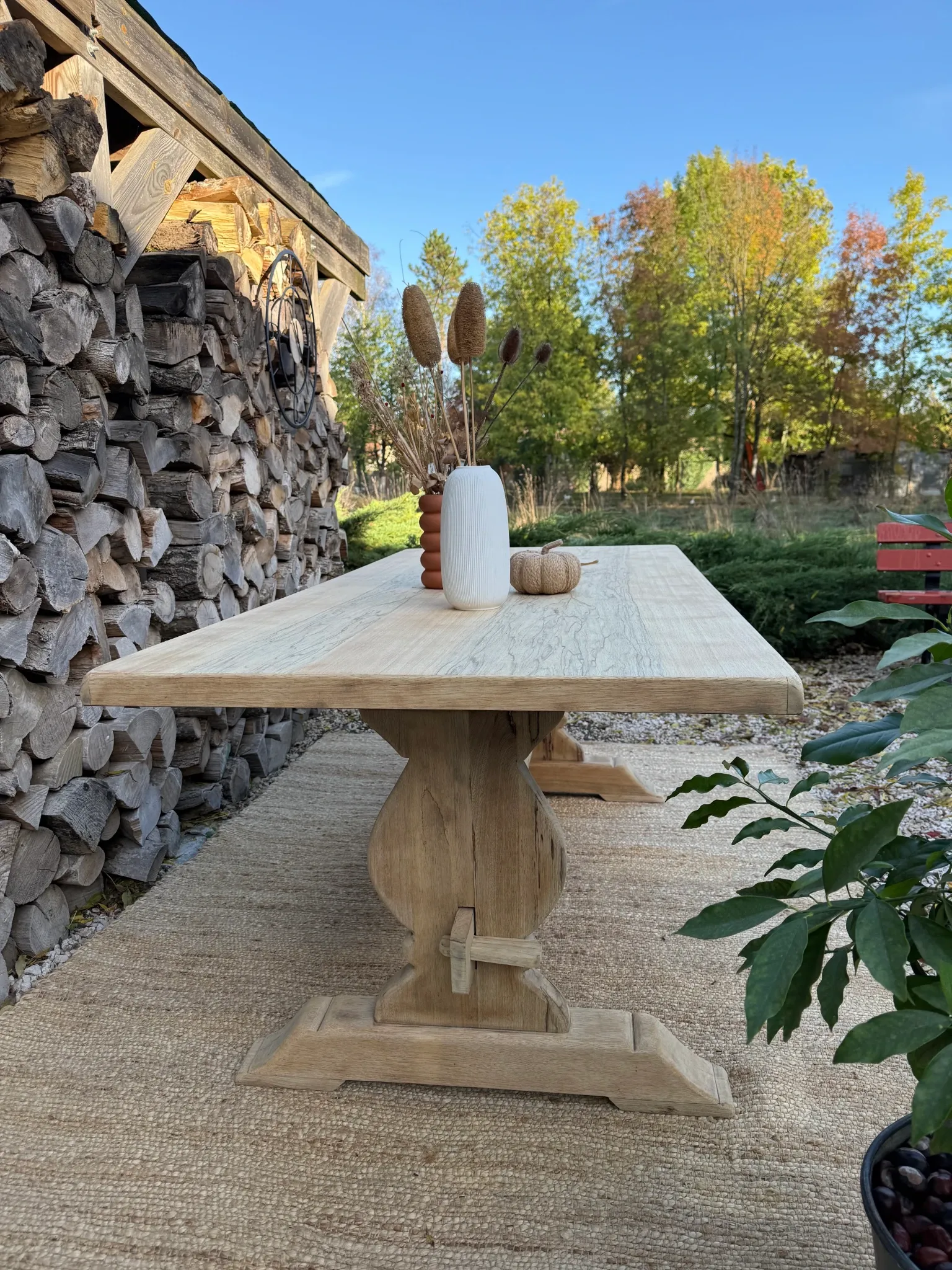 Table monastère 188cm frêne massif