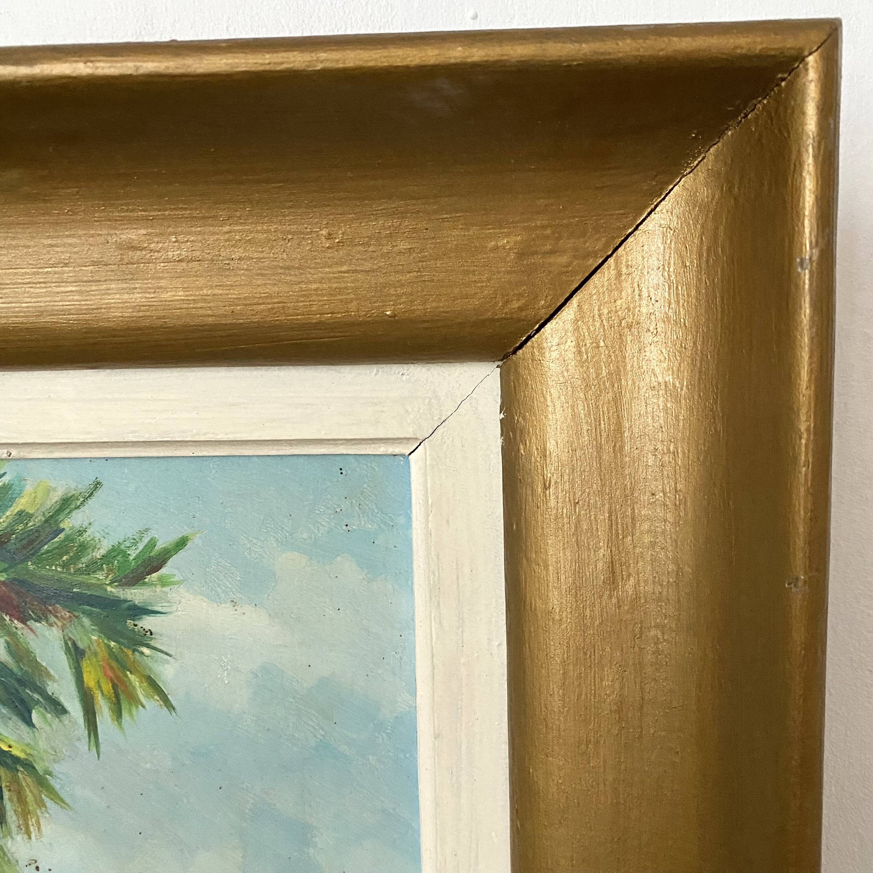 Grande toile encadrée maison ensoleillée