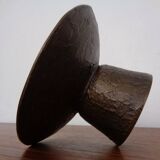 Brutalist Bronze Candleholders, 1960s, Set of 2