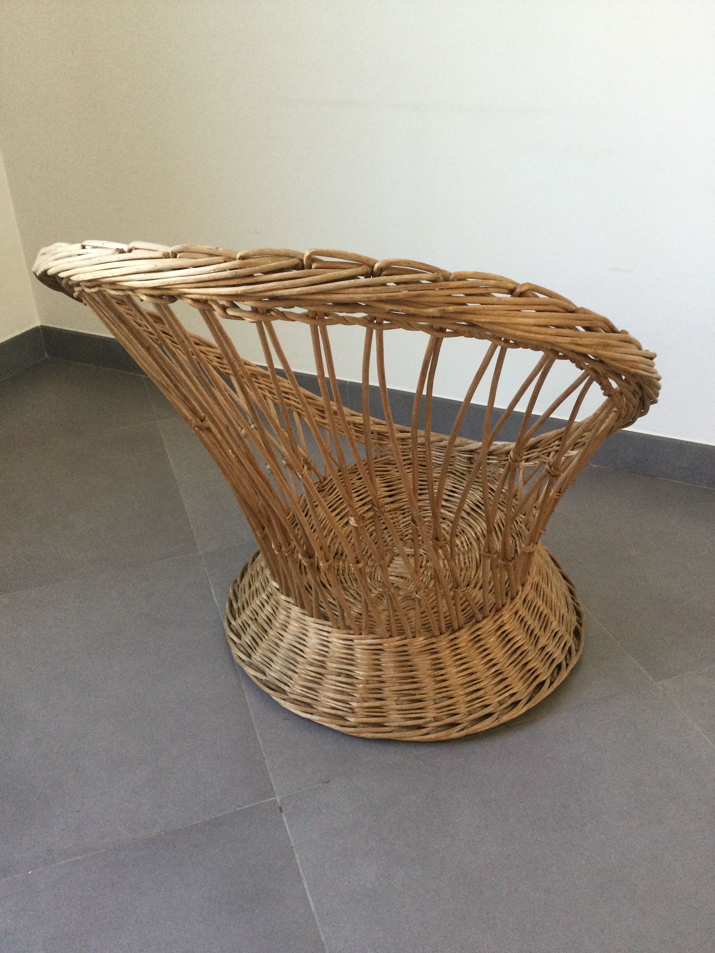 Rattan armchair