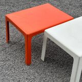 Pair of Space Age fiberglass coffee tables, Circa 1970