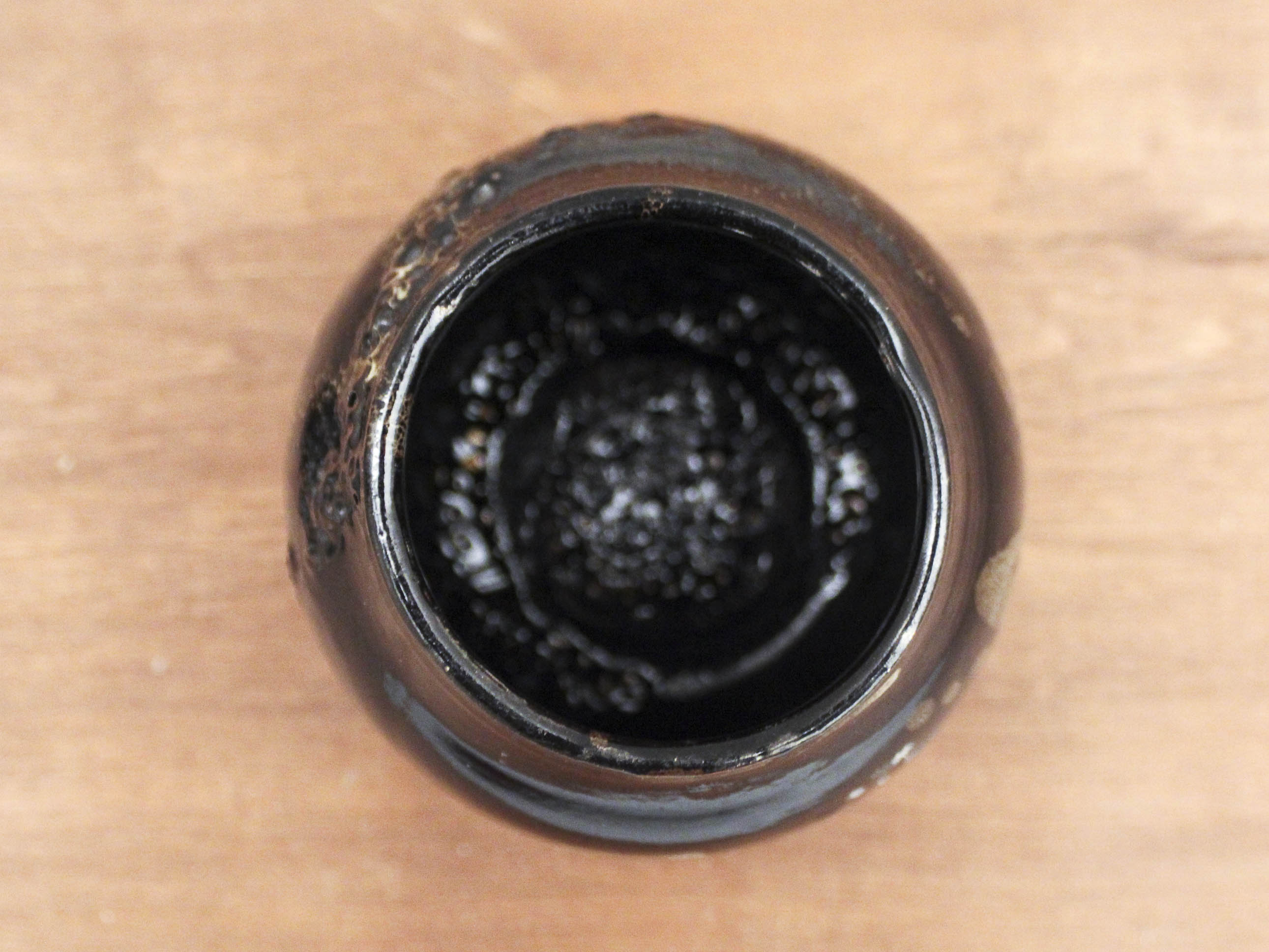 Signed ceramic covered pot