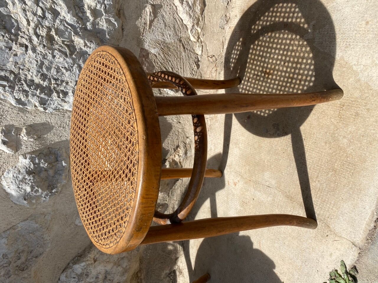 Bistro stool with canning seat