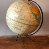 Globe, vintage world map