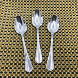 Lot de 3 petites cuillères en métal argenté Christofle, modèle Spatours