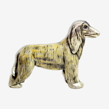 Afghan dog made of solid tin