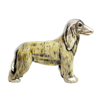 Afghan dog made of solid tin