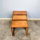Set of three nesting tables by Salin Nyborg, teak, 1960s
