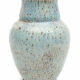 Enamelled sandstone vase
