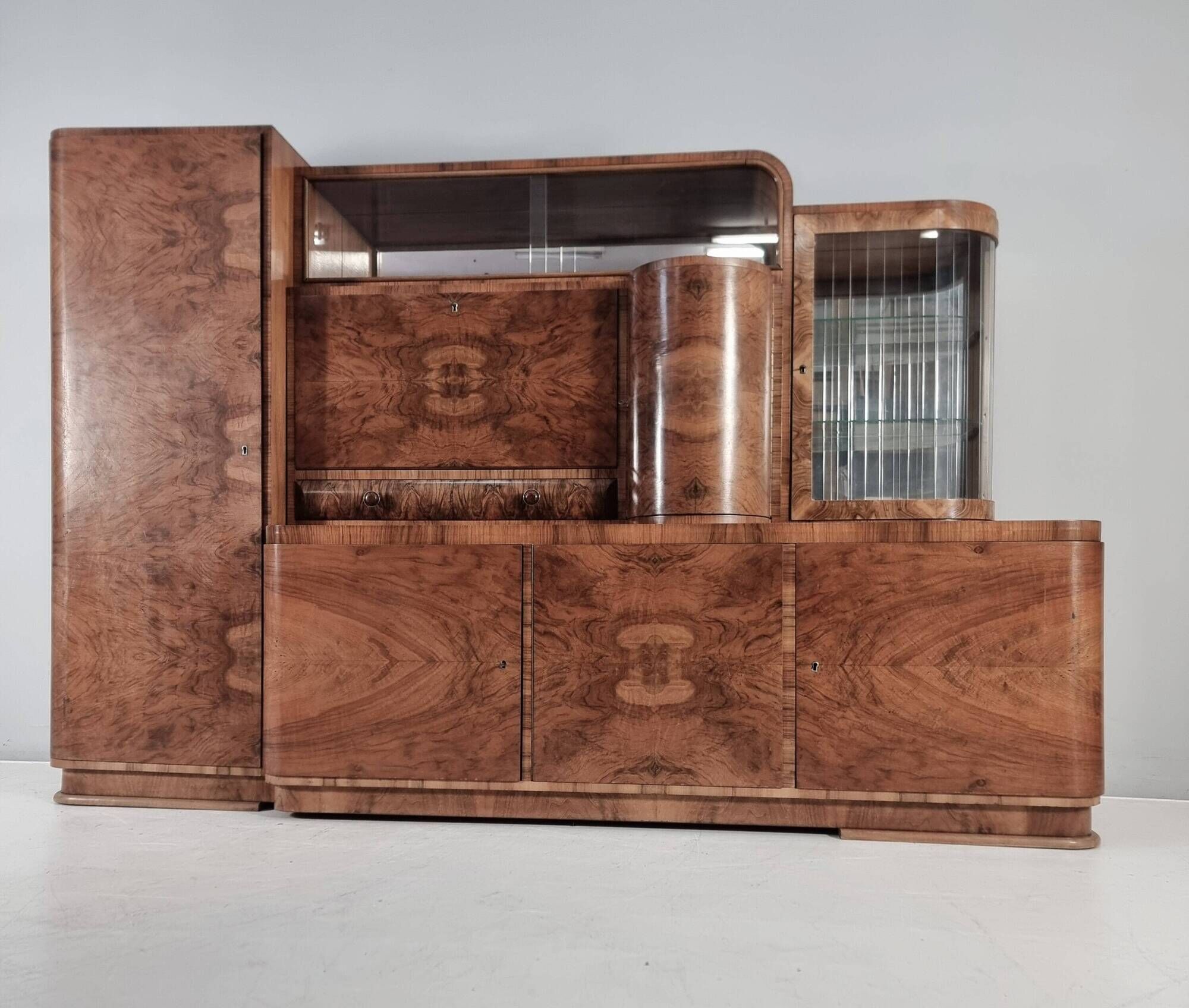 Art Deco Display Sideboard, 1940s