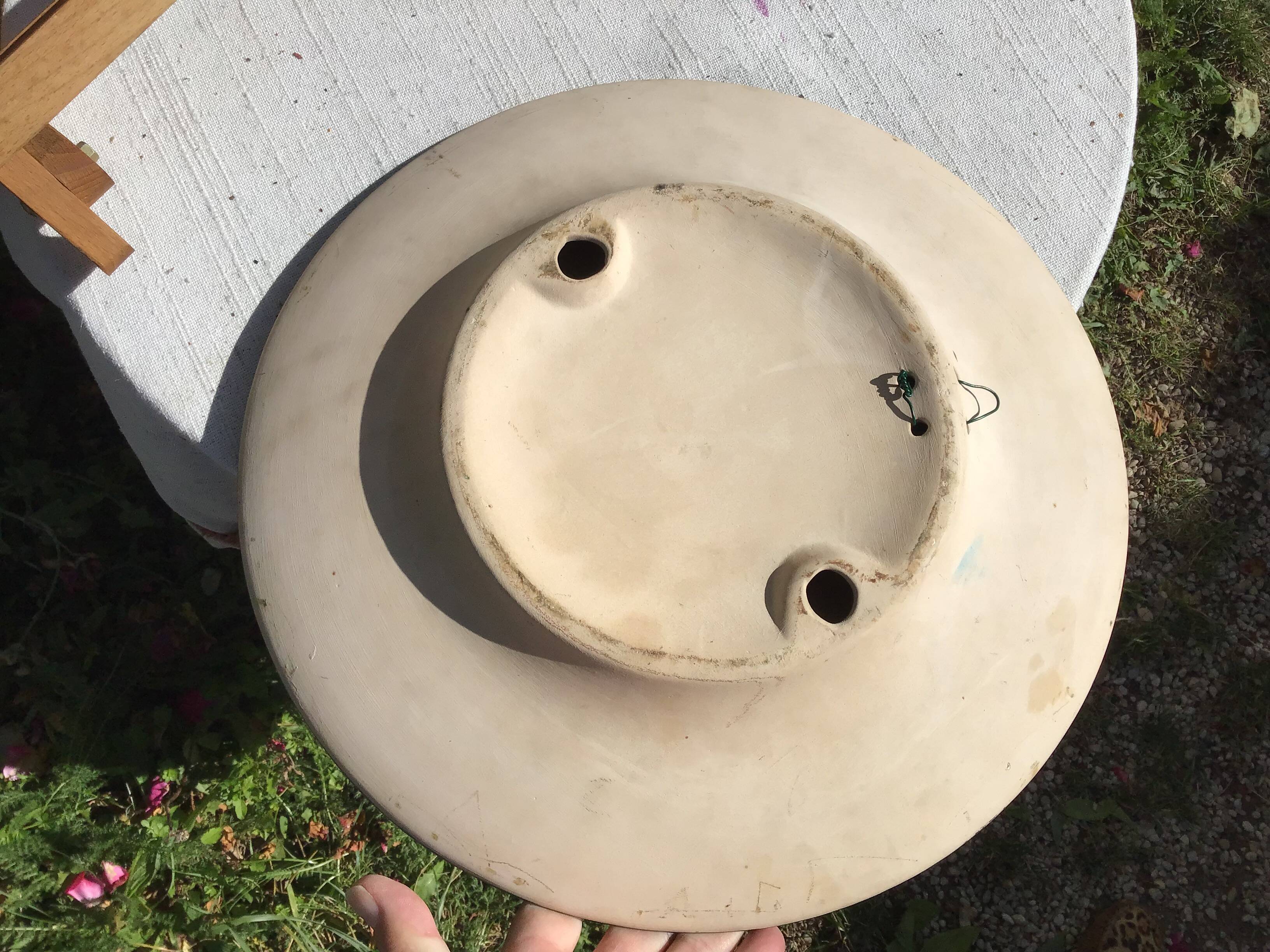 Large decorative dish Monsieur Mustache