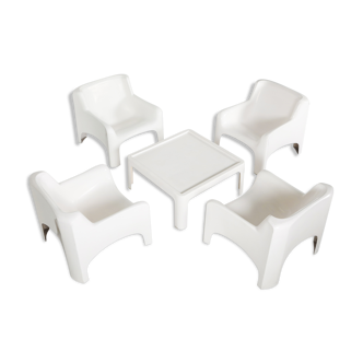 Arflex 'Solar' Lounge Set in Fiberglass by Carlo Bartali - 1960's