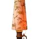 Lampadaire en céramique avec abat-jour d’origine, années 1970