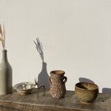 Vintage 70s shell vase