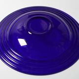 Glass Centerpiece Platter Forum Sapphire / Bormioli Rocco / Italy / 1980s