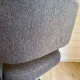 Vintage Mid-Century brown office chair with wheels from the 1970s.