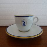 Service café porcelaine Bernardaud Limoges modèle dauphin- B & Cie- 4 pers