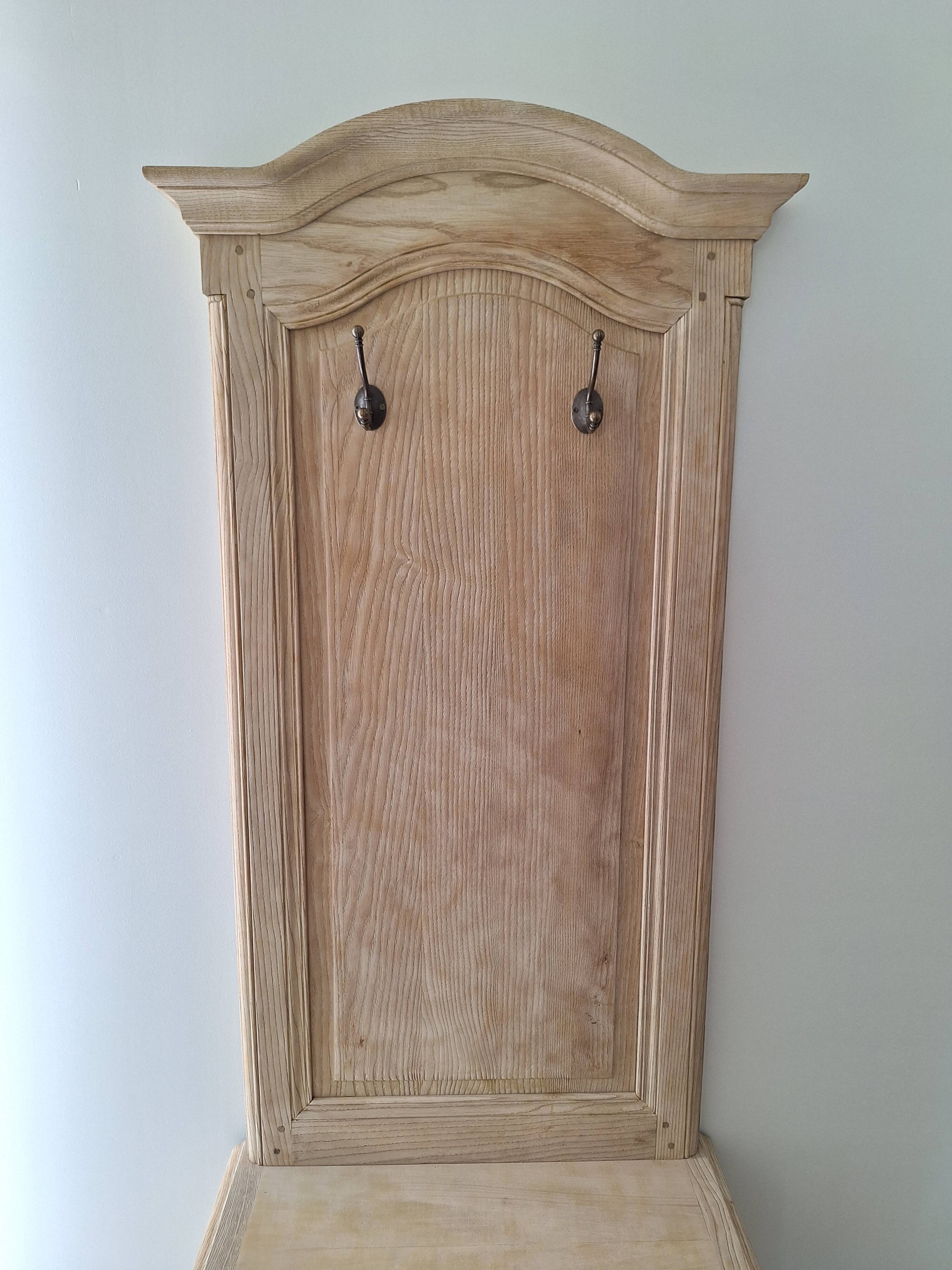 Restored antique oak entrance wardrobe