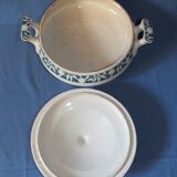 Soupière légumier ancien Creil et Montereau Labrador service Varsovie