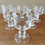 6 verres à digestif vintage en cristal