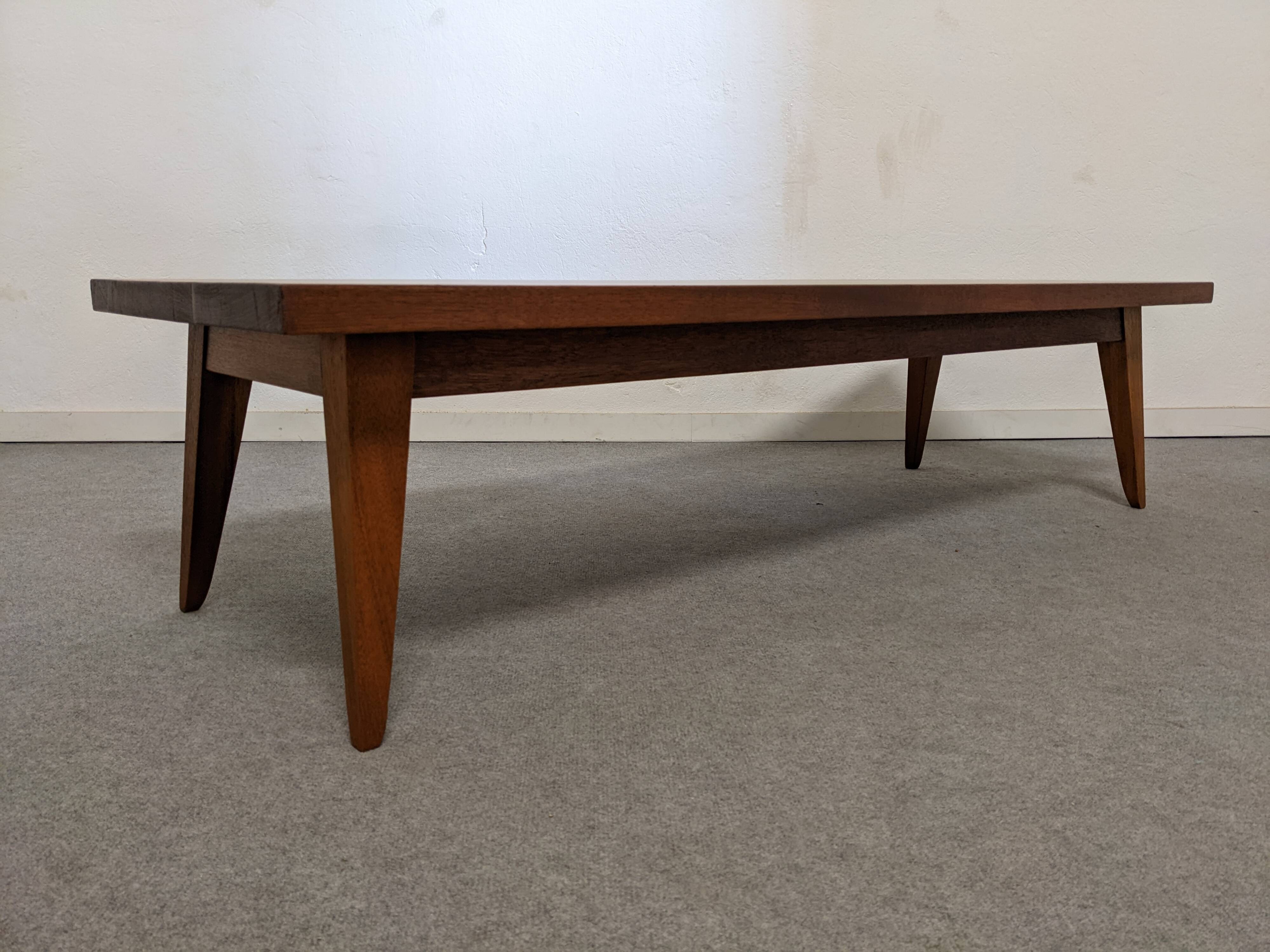 Scandinavian XL coffee table in solid teak from the 50s/60s