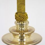 Tall art deco curved glass ceiling light from esc zukov, 1940s